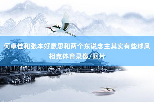 何卓佳和张本好意思和两个东说念主其实有些球风相克体育录像/图片
