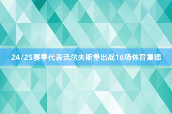 24/25赛季代表沃尔夫斯堡出战16场体育集锦