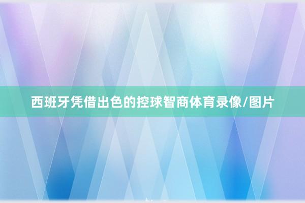 西班牙凭借出色的控球智商体育录像/图片