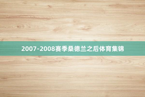 2007-2008赛季桑德兰之后体育集锦