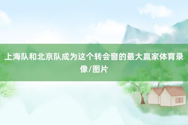 上海队和北京队成为这个转会窗的最大赢家体育录像/图片