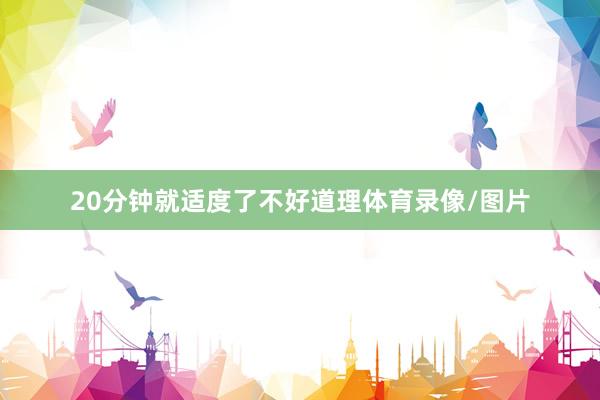 20分钟就适度了不好道理体育录像/图片