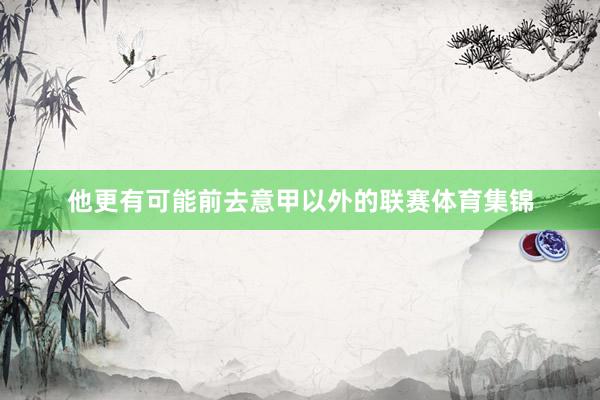 他更有可能前去意甲以外的联赛体育集锦