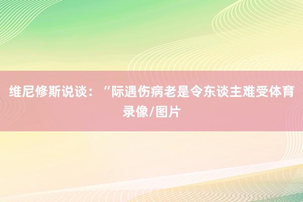 维尼修斯说谈：“际遇伤病老是令东谈主难受体育录像/图片